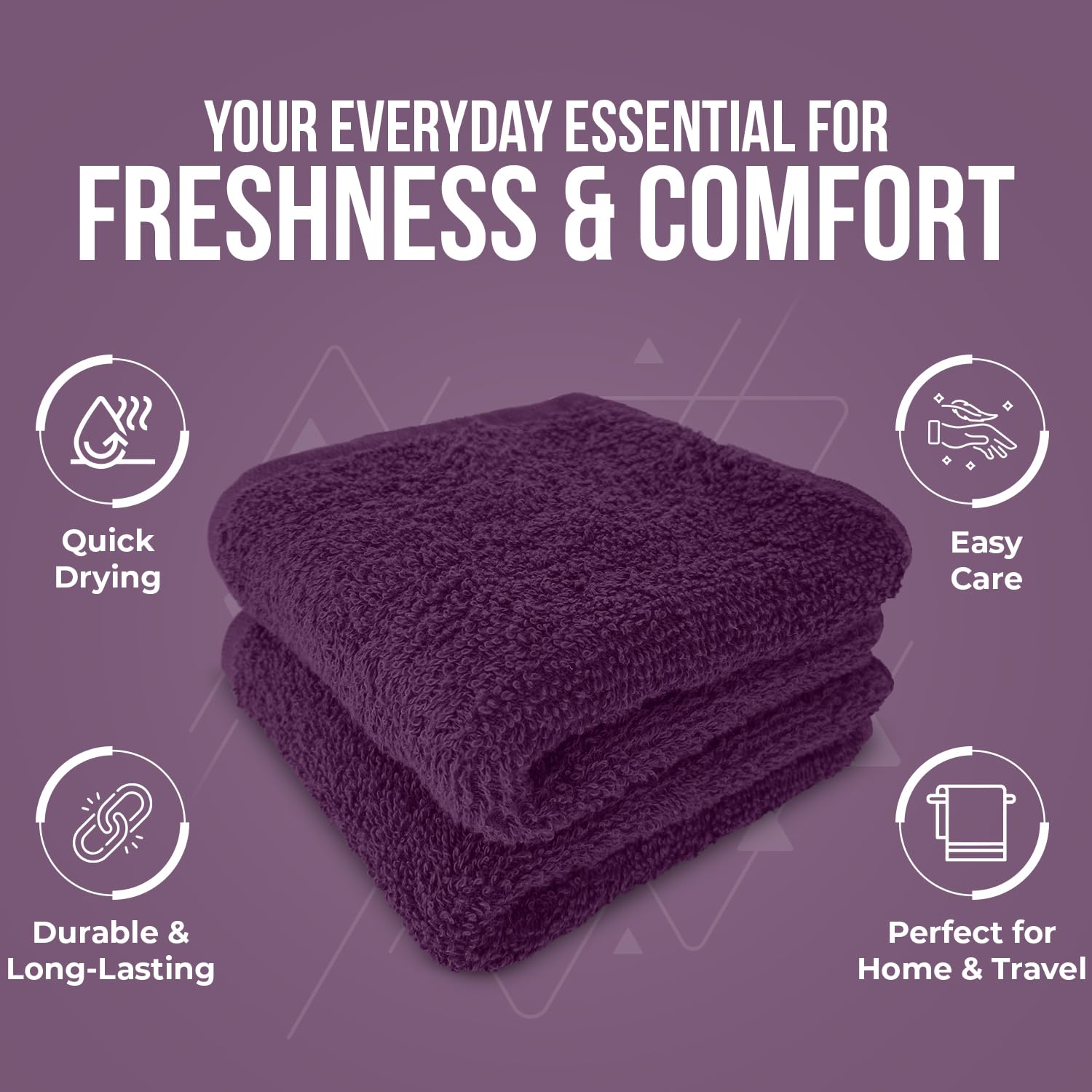 DAN RIVER durable 24-pack cloths provide absorbent, long-lasting value for daily bathroom use.