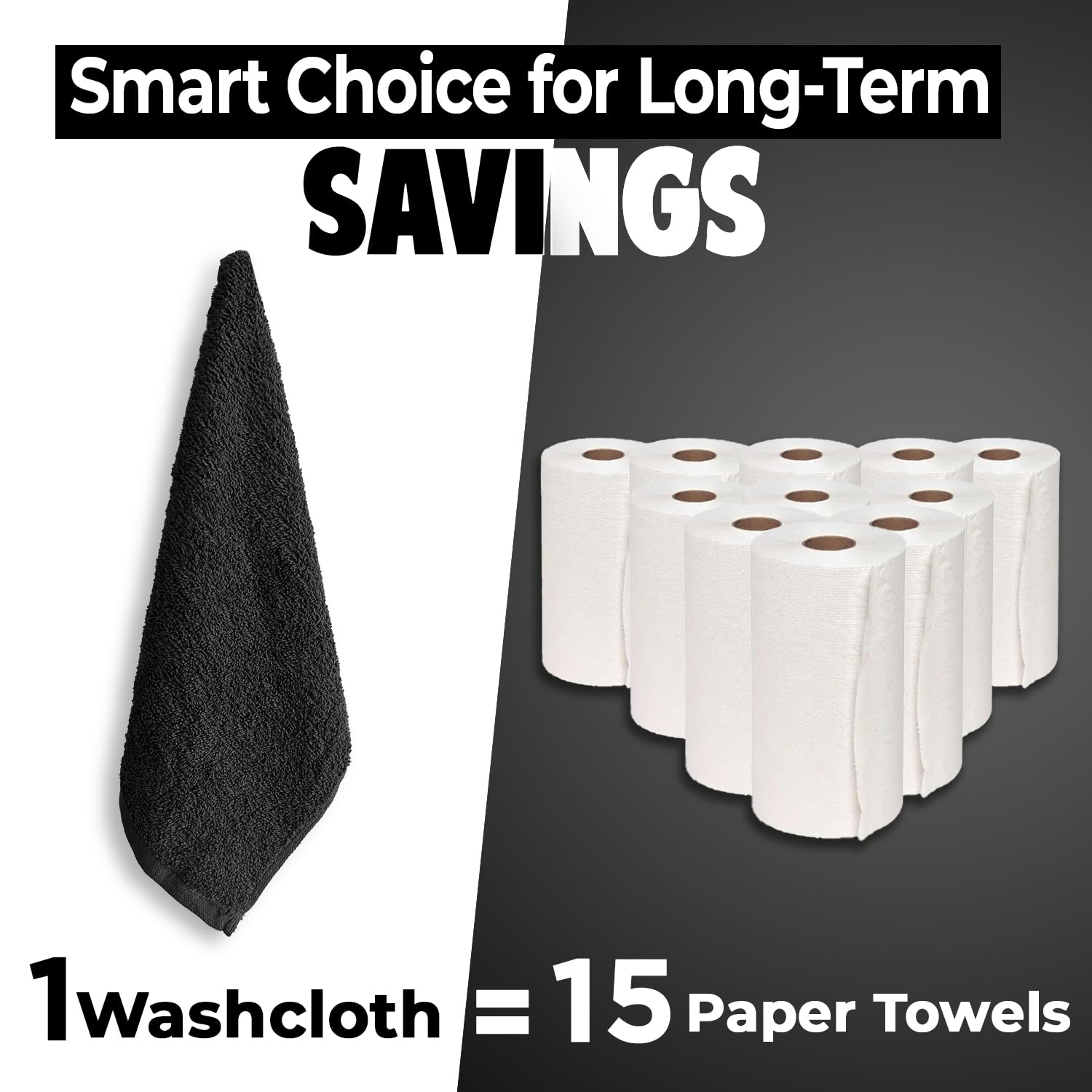 DAN RIVER durable long-lasting face cloths; thick and reliable for daily use.