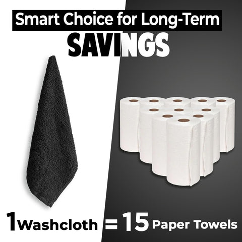 DAN RIVER durable long-lasting face cloths; thick and reliable for daily use.