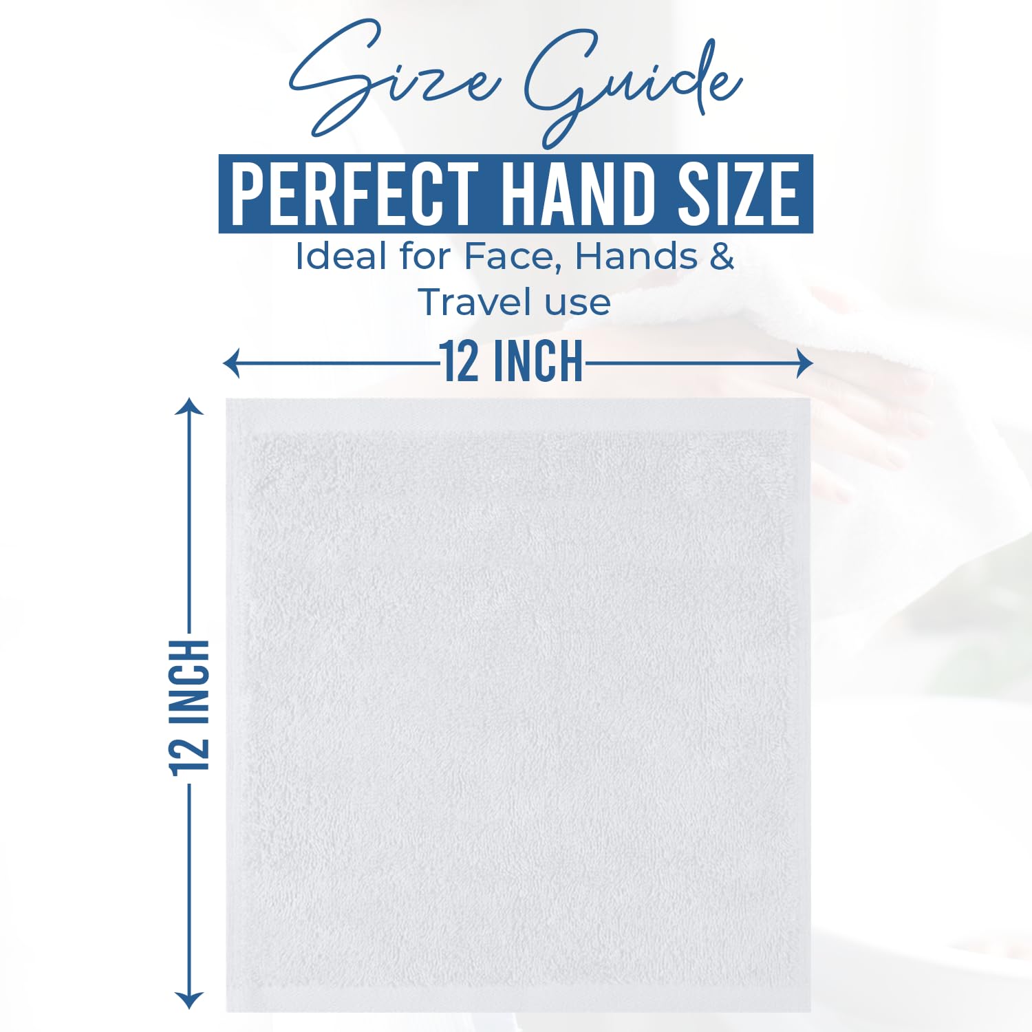 DAN RIVER easy-care wash cloths, machine washable and quick to dry.