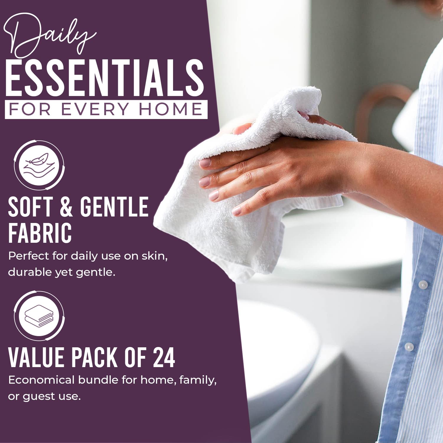 DAN RIVER premium cotton wash cloths deliver quick-dry performance for gym and travel routines.
