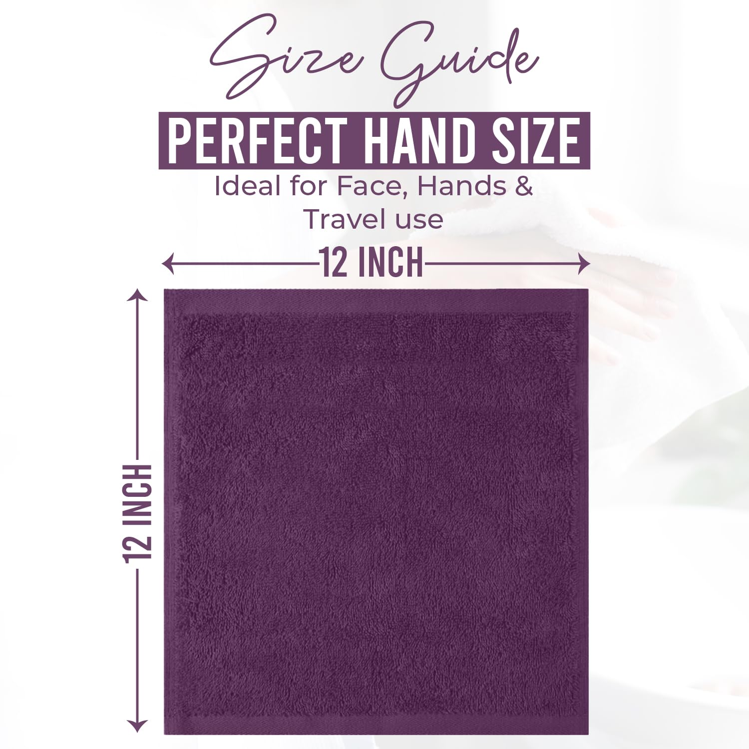 DAN RIVER Purple Passion wash cloths show true color and gentle touch for baby skin.