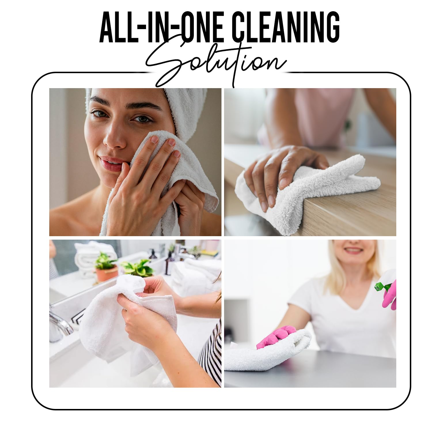 DAN RIVER quick-dry wash cloths; fast drying for easy care.