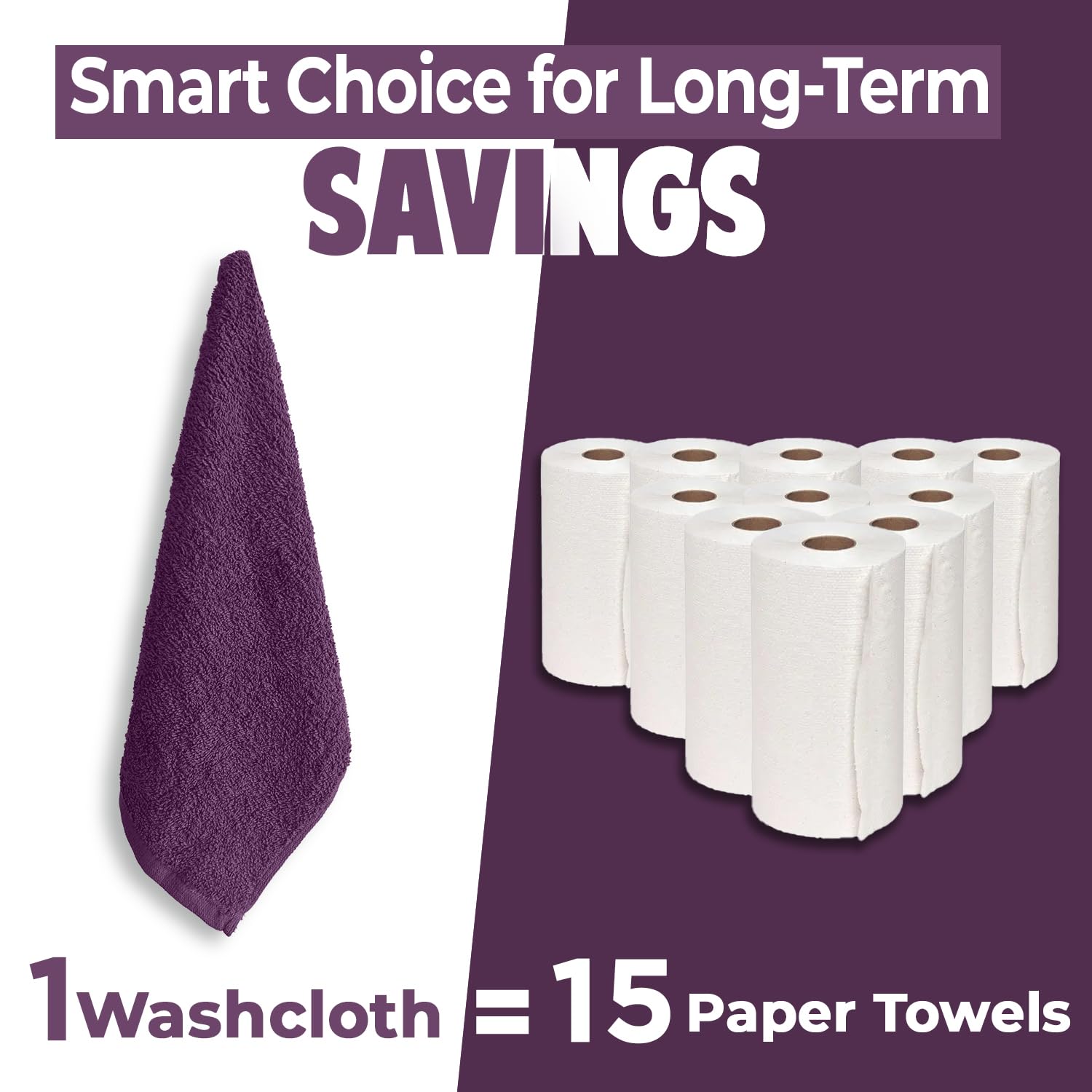 DAN RIVER lightweight wash cloths are travel-friendly and quick-drying for on-the-go routines.