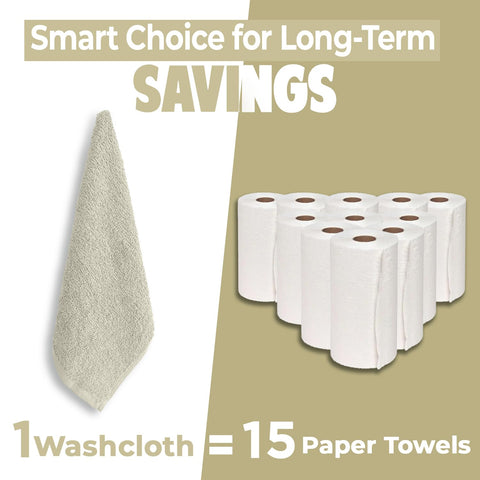 DAN RIVER 24-pack value pack delivers durable, soft towels.