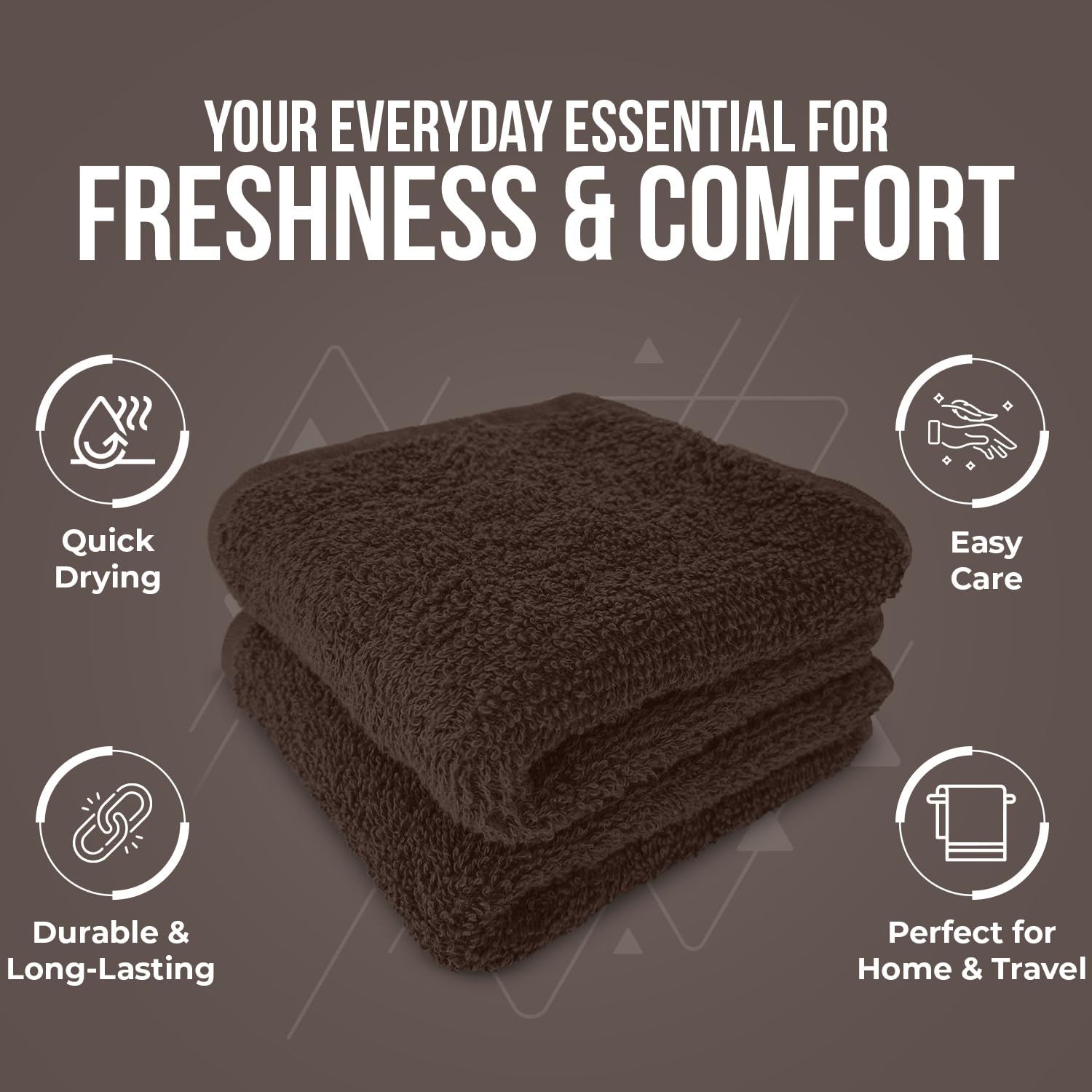 DAN RIVER 24-pack wash cloths deliver value and consistent softness.
