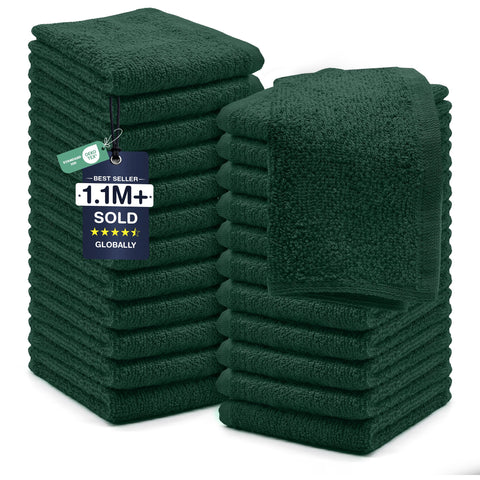 DAN RIVER wash cloths show a soft texture for gentle skin care.