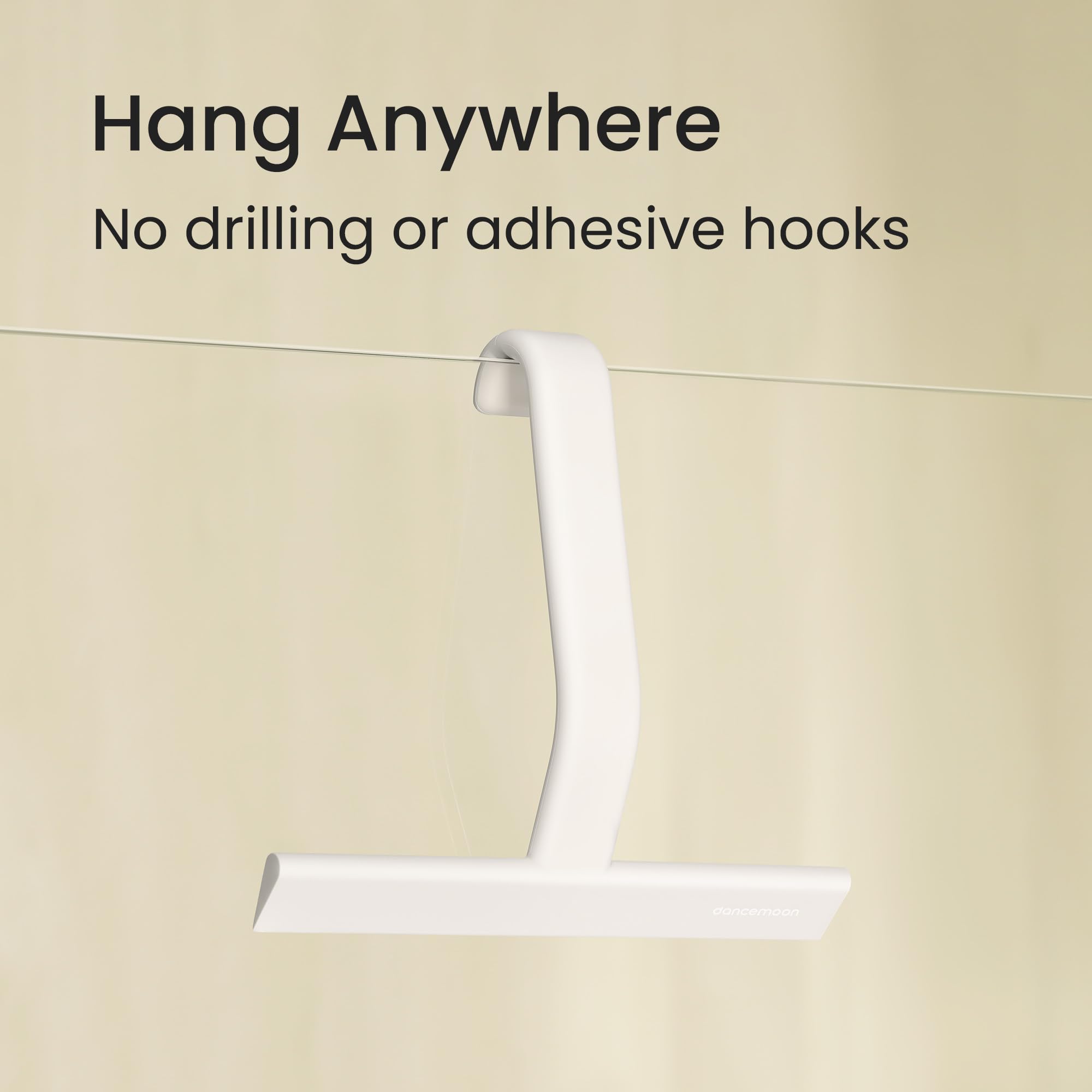 Dancemoon JustHang angled grip demonstrates ergonomic non-slip handling