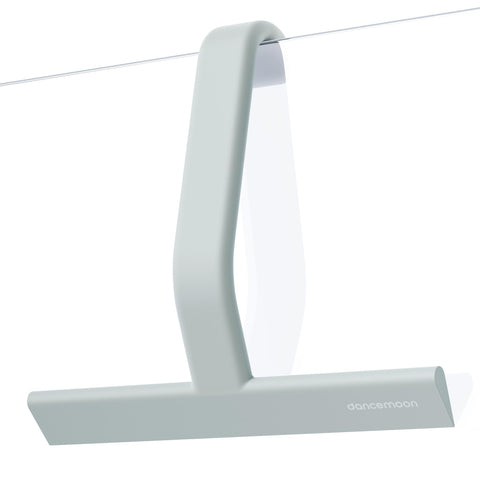 dancemoon JustHang squeegee over glass door for instant cleaning access.
