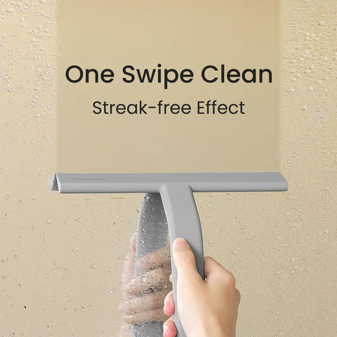 dancemoon JustHang squeegee streak-free 10-inch blade on glass surfaces