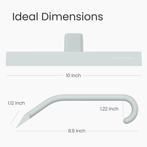 dancemoon JustHang multi-purpose tool for windows, countertops, and car windshields.