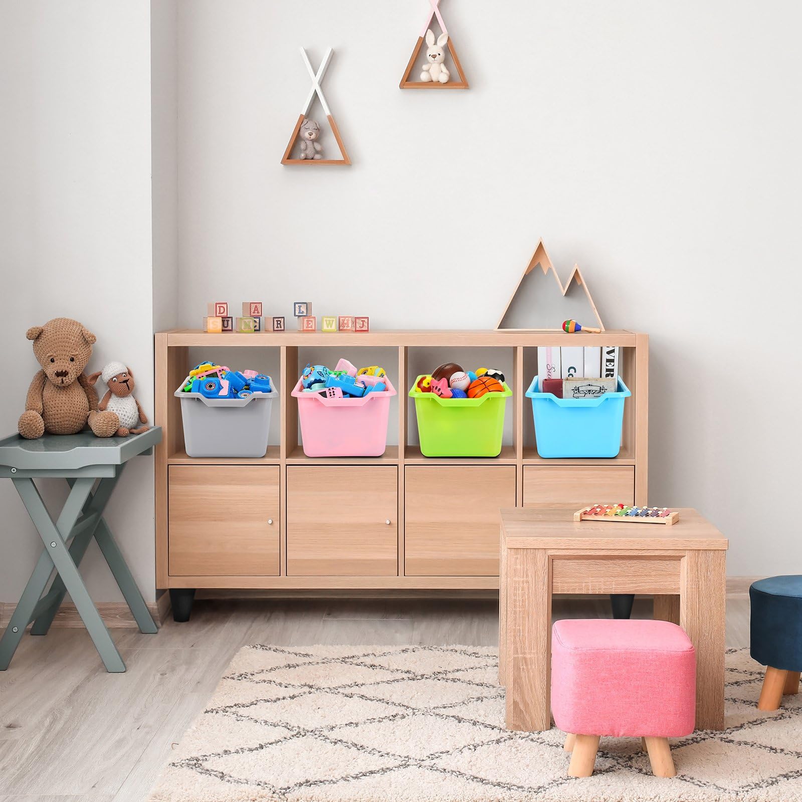 Dandat candy-color collection ready for playful organized shelves