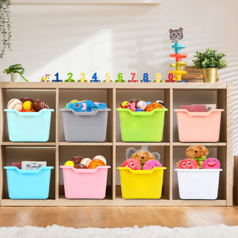 Dandat classroom setup showing multiple bins for easy access