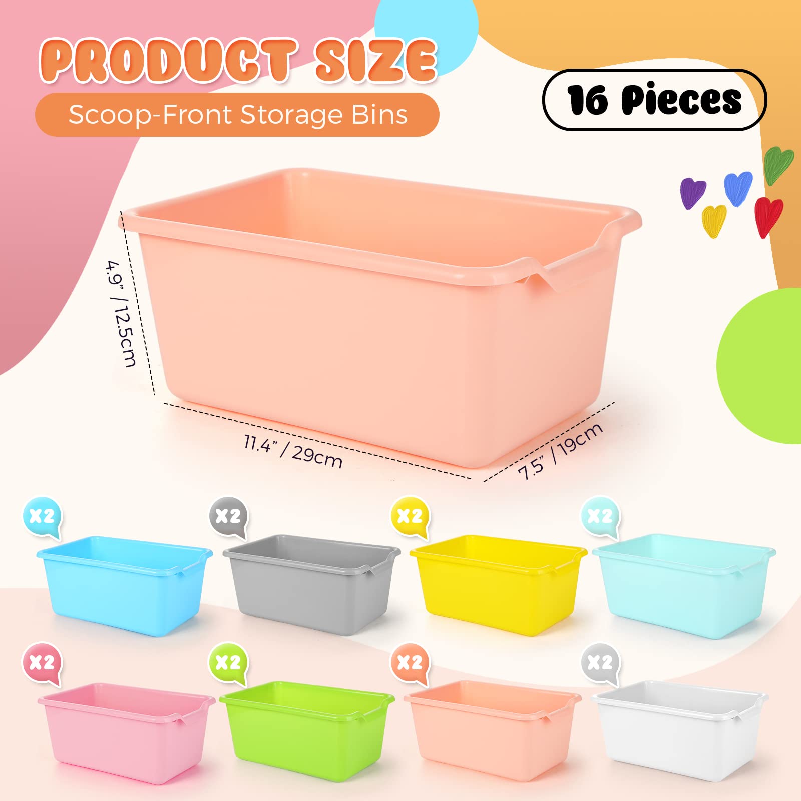 Dandat bins stackable design keeps storage neat and space-saving