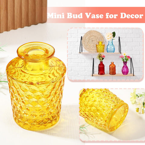 Dandat small flowers glass vases various sizes for mixed bouquets.