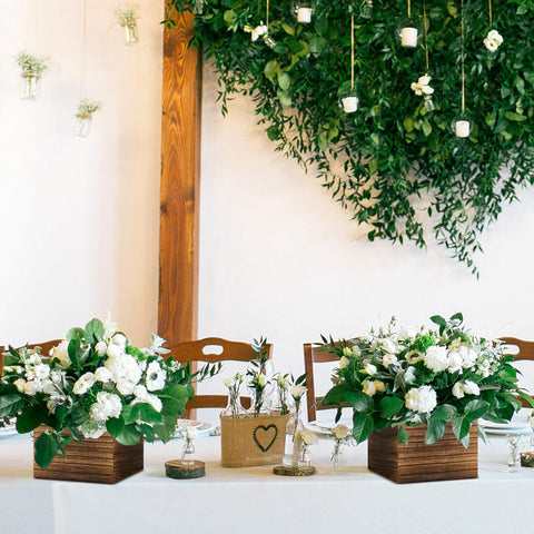 Dandat wedding garden centerpiece ready for elegant events.