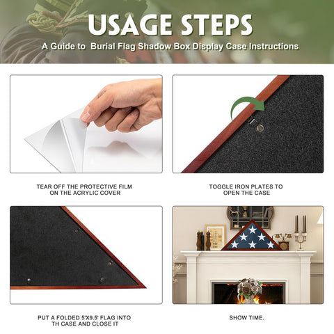 DANF FLAG easy-to-install display case with wall-mount option.