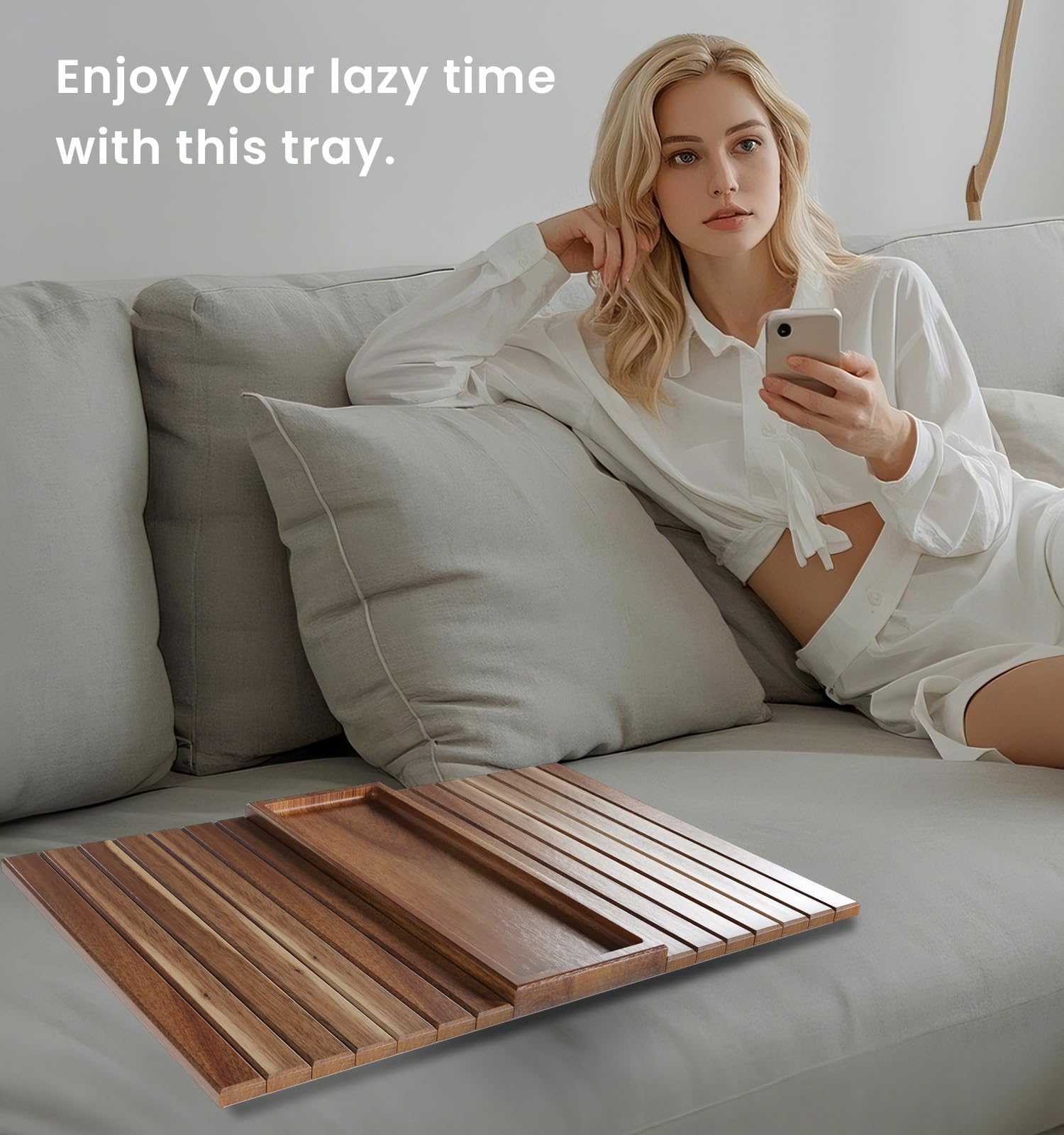 Danfoxer wide compatibility fits most sofas for snacks, drinks, remotes.