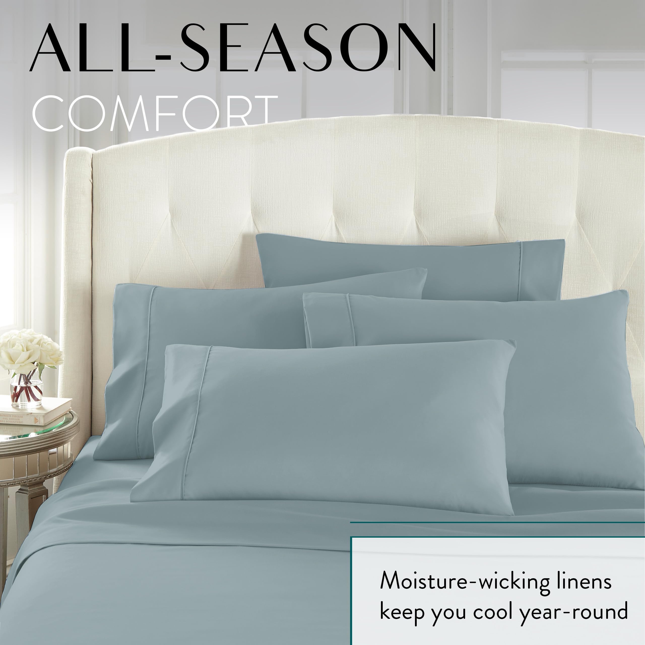 Danjor Linens breathable cooling fabric helps hot sleepers stay comfortable