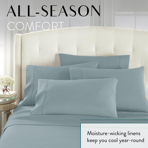 Danjor Linens breathable cooling fabric helps hot sleepers stay comfortable