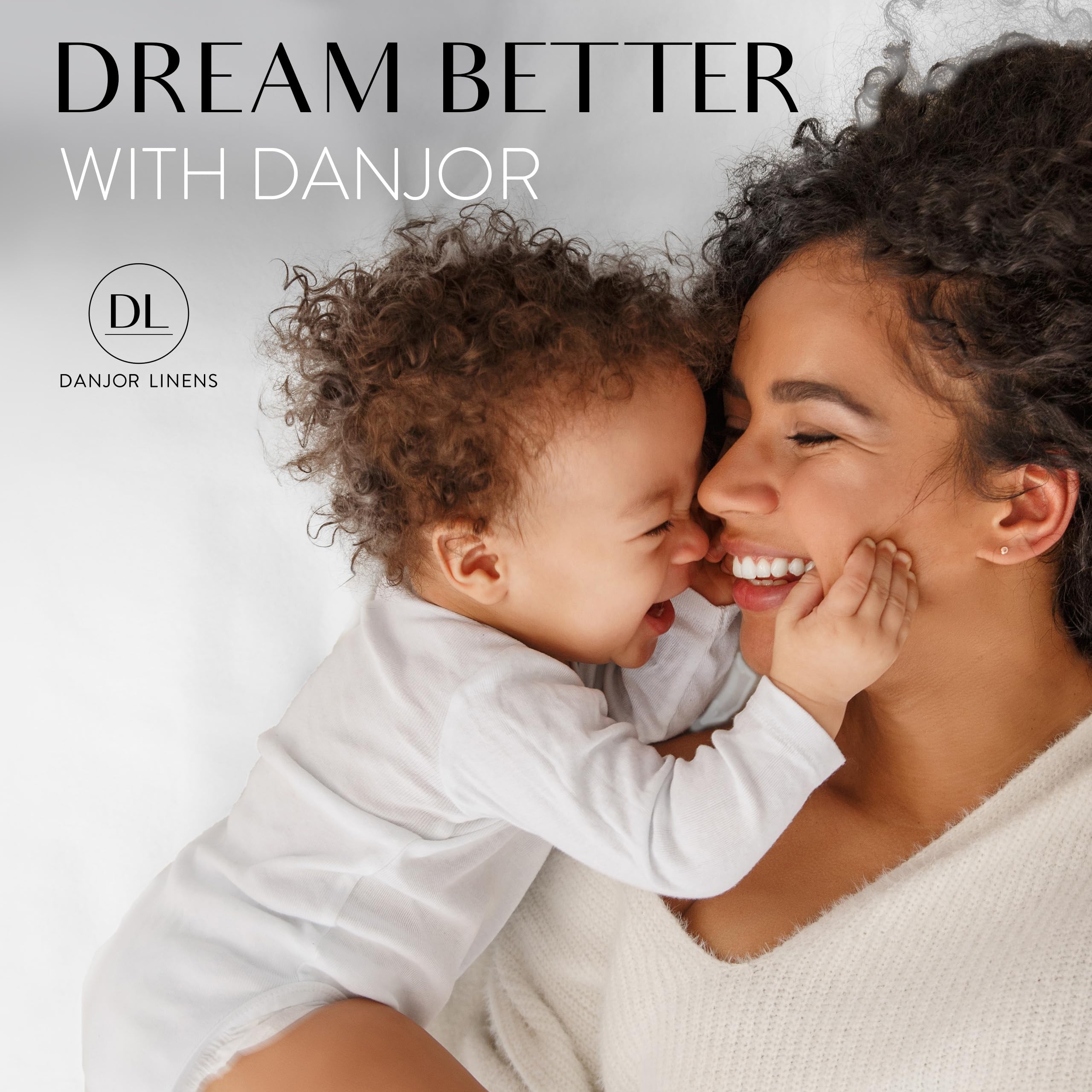 Danjor Linens six-piece bedding set with four pillowcases shown