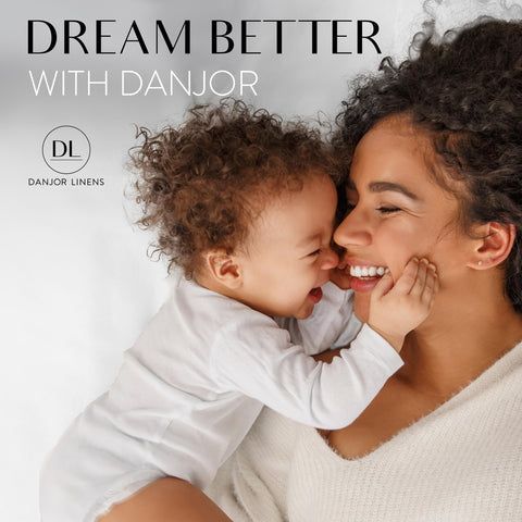 Danjor Linens six-piece bedding set with four pillowcases shown