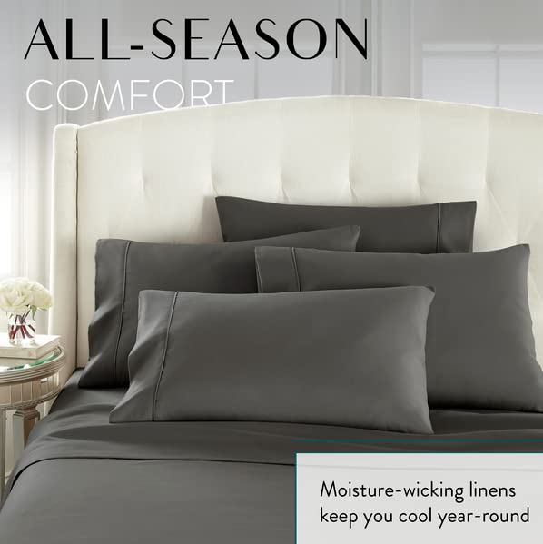 Danjor Linens fitted sheet with deep pockets fits thick mattresses securely.