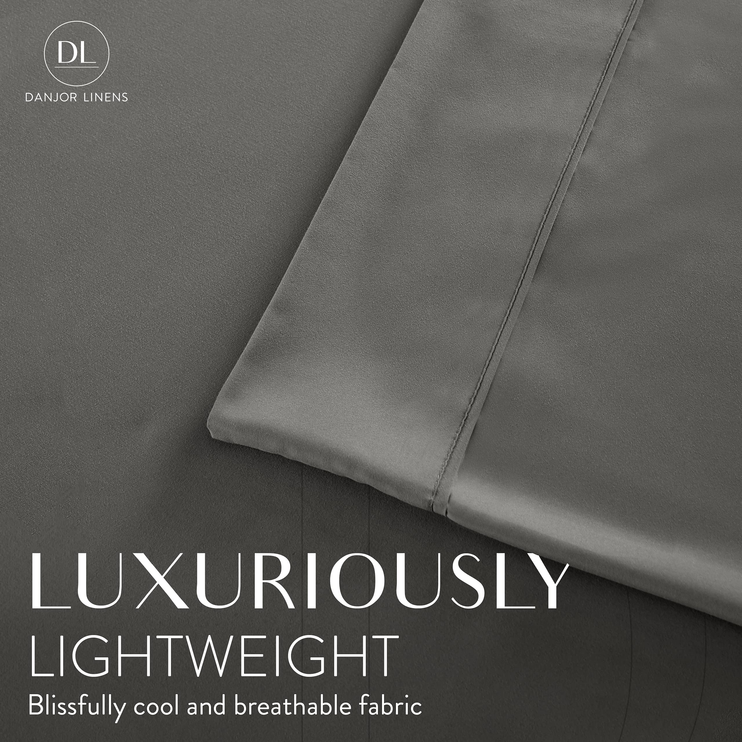 Danjor Linens flat sheet 105x102 inches provides generous drape.