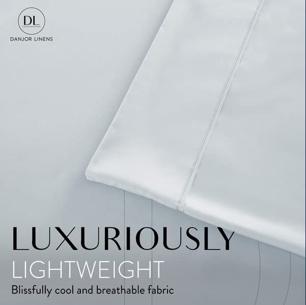 Danjor Linens ice blue pillowcases provide extra comfort and coverage