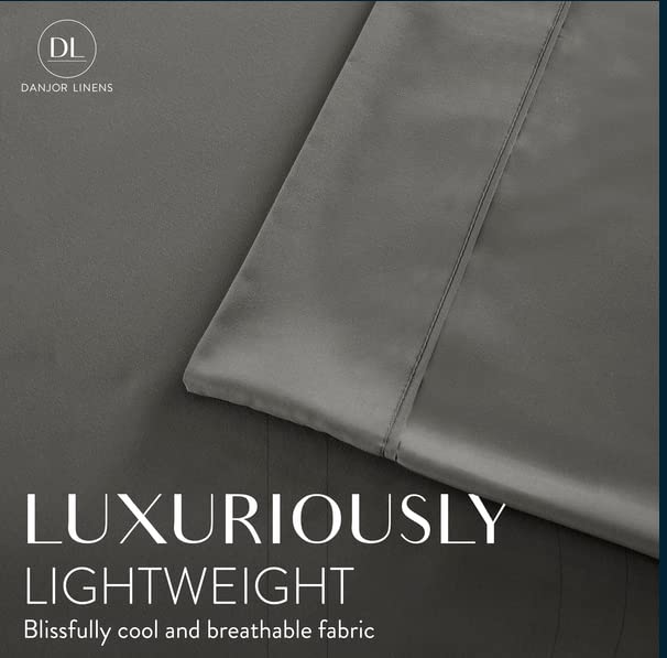 Danjor Linens queen fitted sheet 80x60 with deep pockets for secure fit