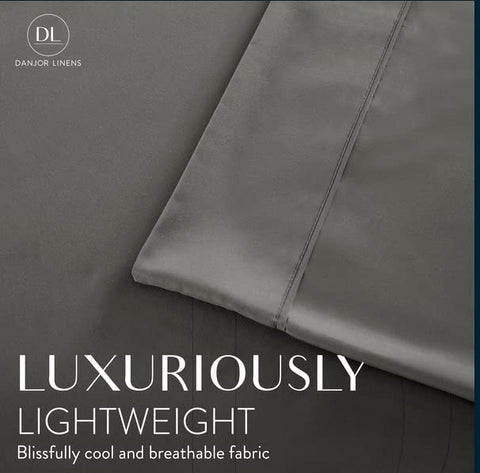 Danjor Linens queen fitted sheet 80x60 with deep pockets for secure fit