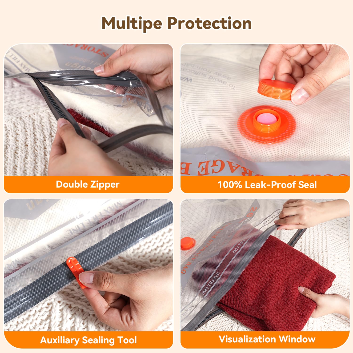 DANNARY vacuum bags support USB charging for global use.