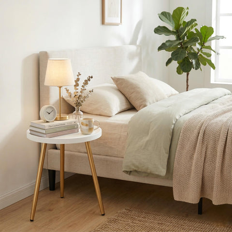 danpinera mini table beside nursery decor adds safe storage