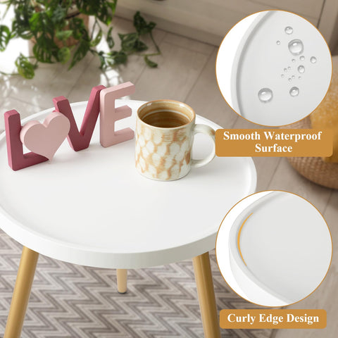 danpinera white and gold table in bedroom setup holding lamp