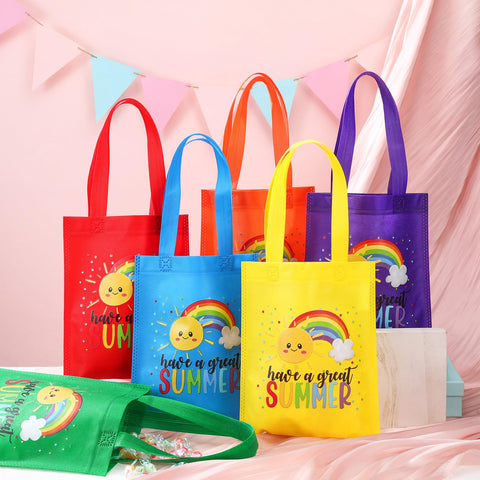 Dansydaisy party favor bags with sturdy handles for easy distribution.