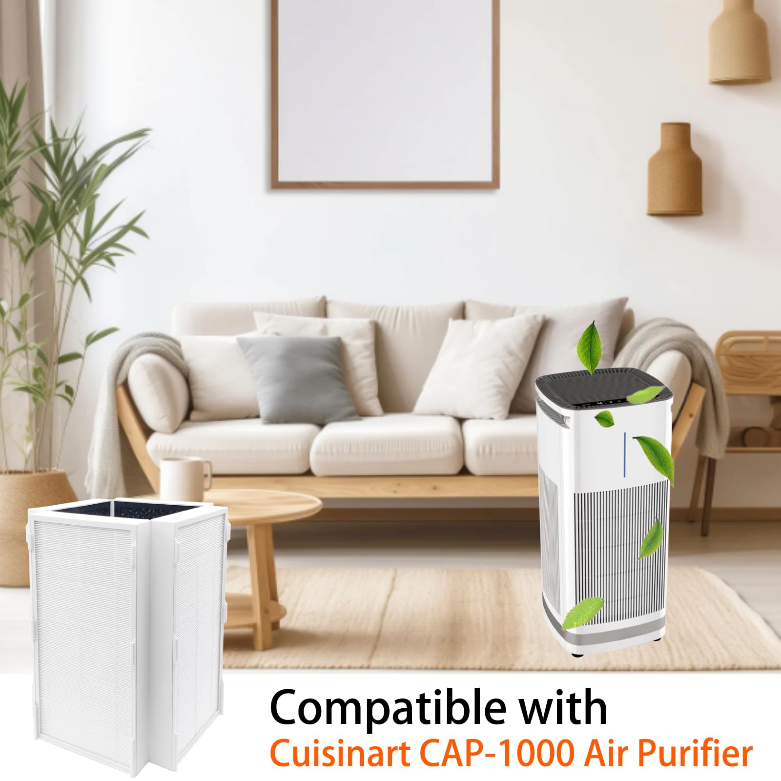 DAODEFUL H13-true-hepa-filter showing high-efficiency core for purer air.
