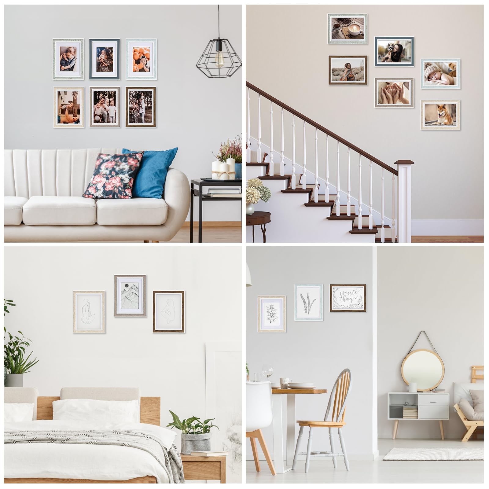 Daofary six-pack gift-ready frames suit housewarmings or weddings with farmhouse charm