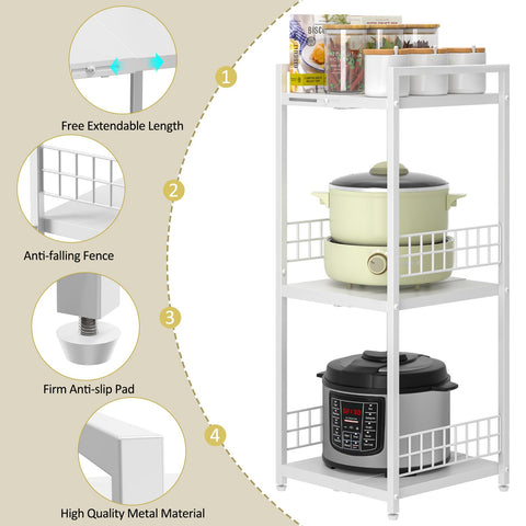 DAOUTIME anti-slip pads protect floors while stabilizing the unit during daily use.