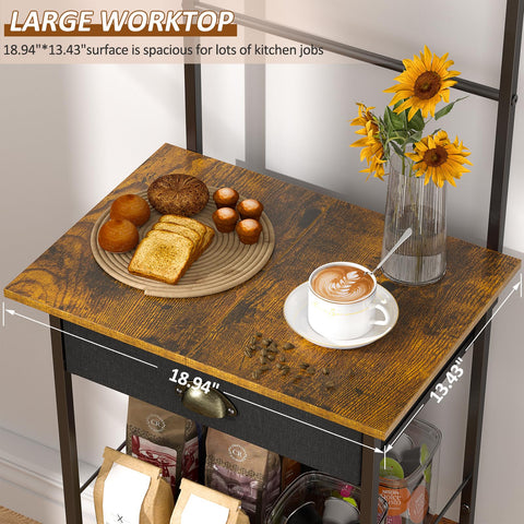 DAOUTIME spacious storage for appliances and pantry items.