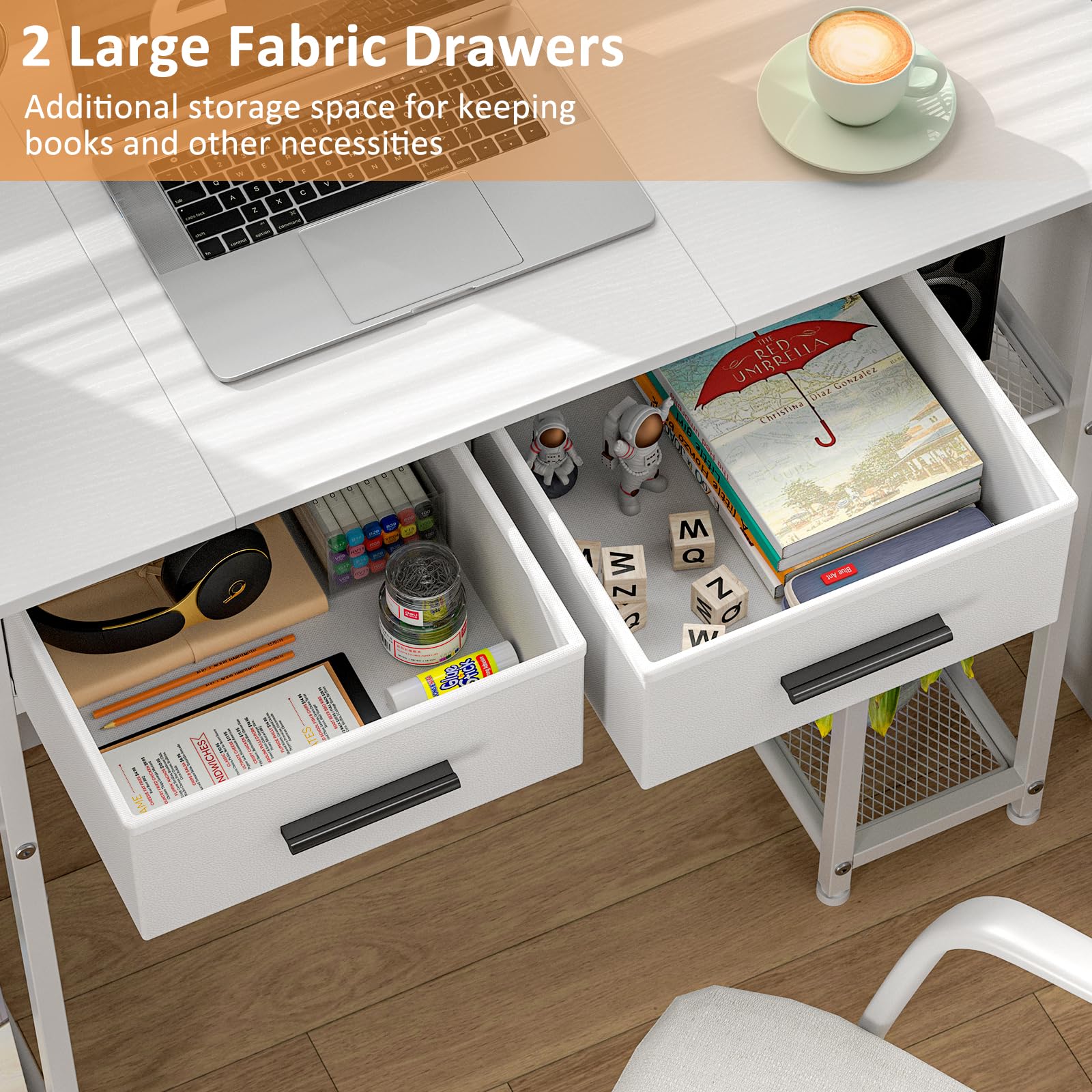 DAOUTIME easy-assembly desk saves setup time with clear instructions.