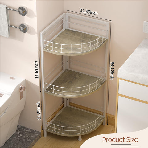 DAOUTIME kitchen and bathroom shelf for clutter-free countertops.