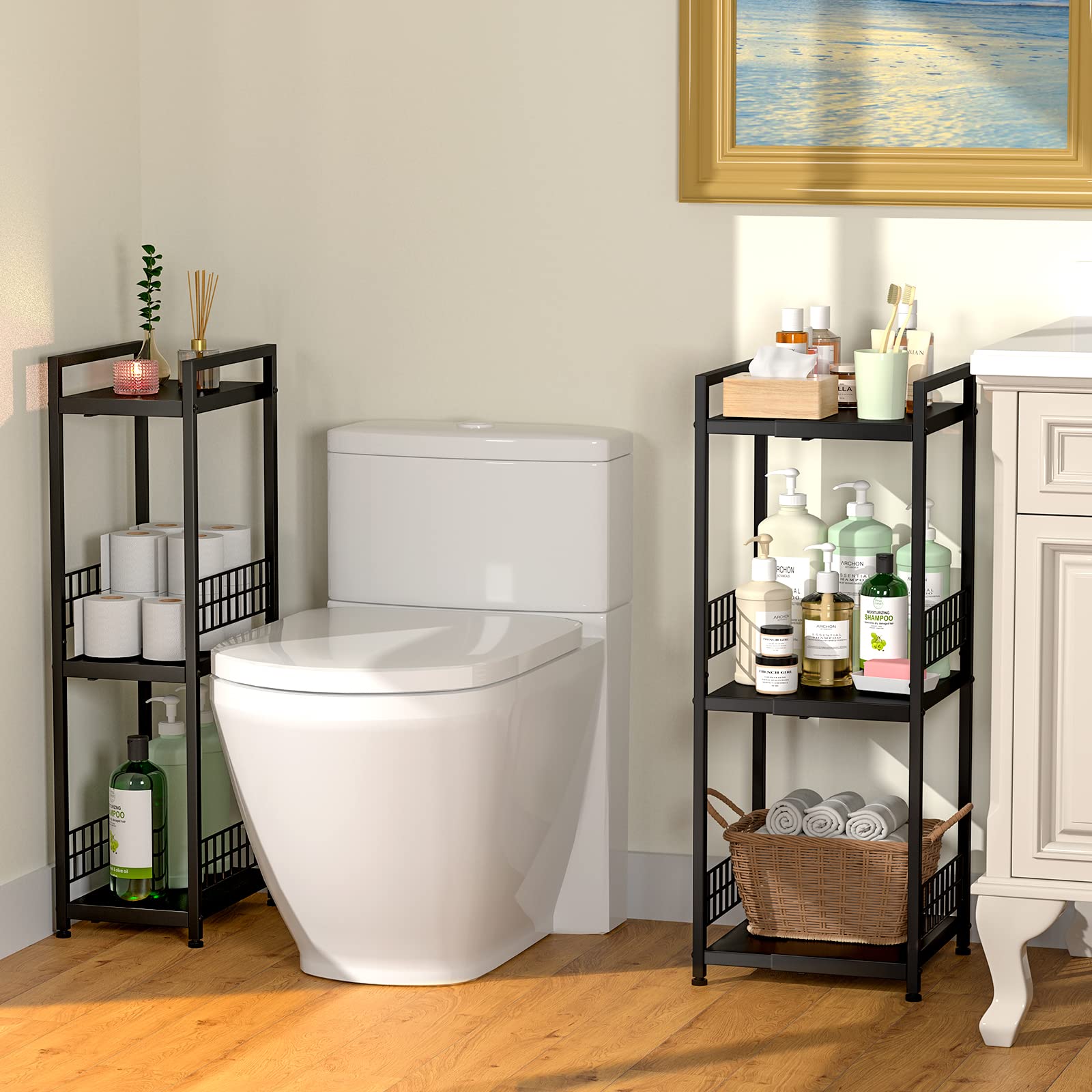 DAOUTIME open-frame design offers easy access in laundry area.