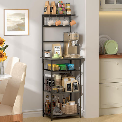 DAOUTIME S-shaped hooks keep cups and utensils within easy reach.
