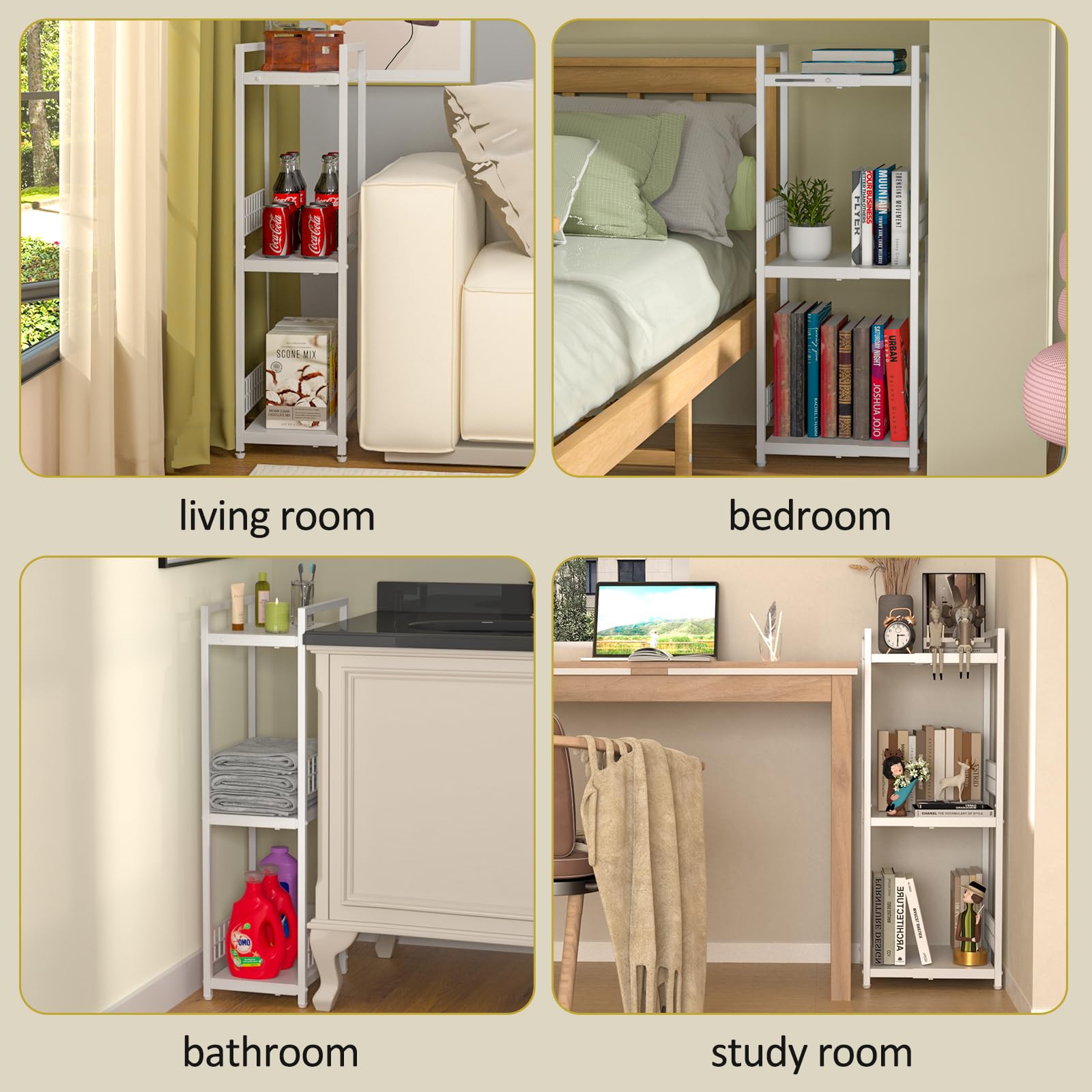 DAOUTIME space-saving design makes it ideal for laundry, bedrooms, or entryways.