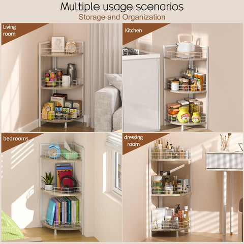 DAOUTIME stylish 3-tier stand enhances room decor while organizing.