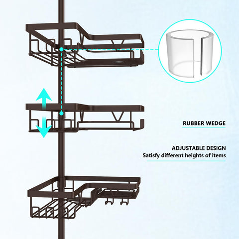 DAOYA four-tier adjustable shelves accommodate tall bottles