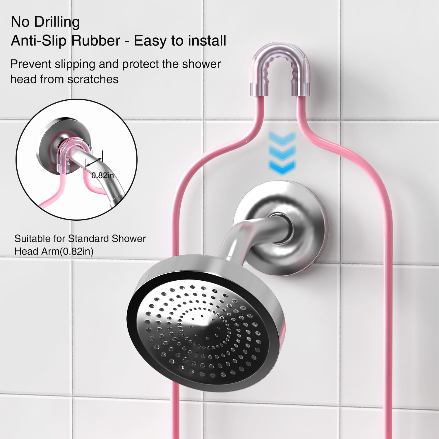 DAOYA anti-sway shower caddy for stable bathroom storage
