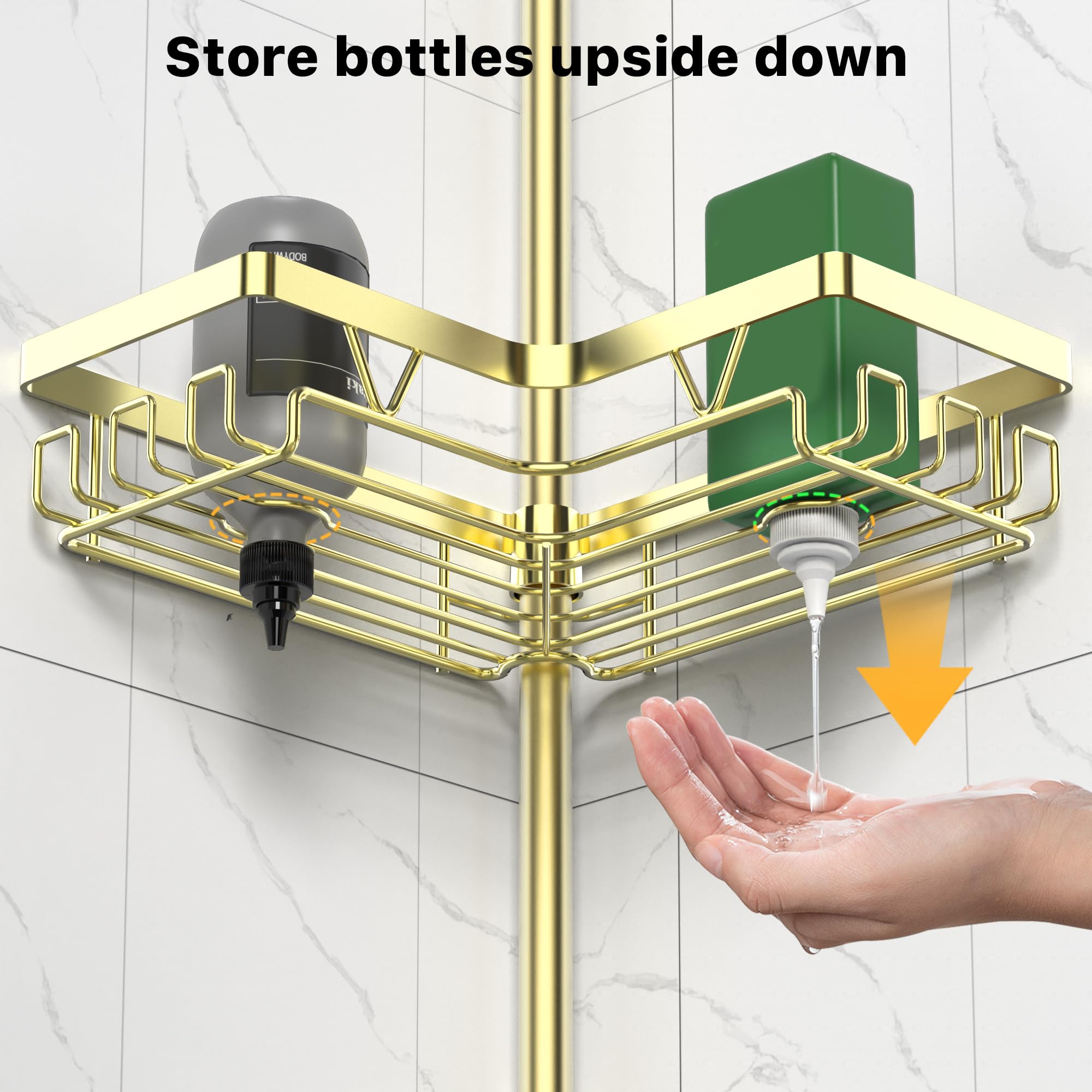 DAOYA bathroom organizer with extra hooks for grooming tools