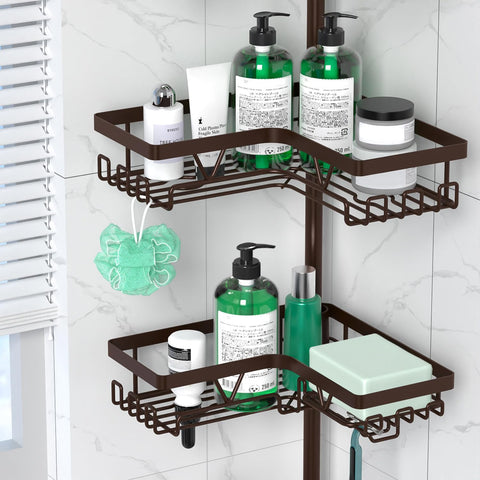 DAOYA built-in soap dishes and razor holders nearby