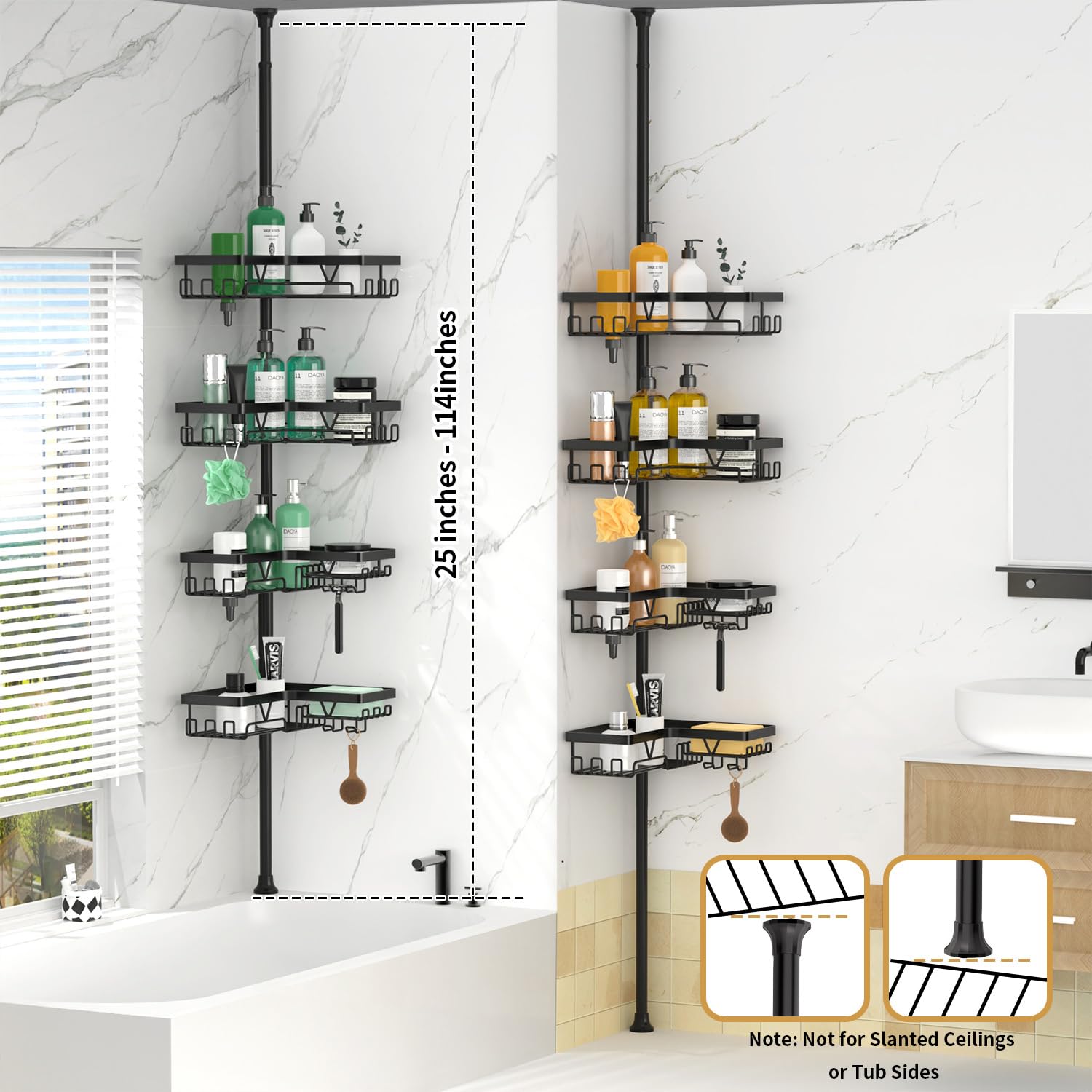 DAOYA matte black stainless steel finish adds modern style and rust resistance